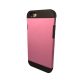 Telefon tok, iPhone 6 / 6S hátlaptok, ütésálló, armor, rózsaszín,