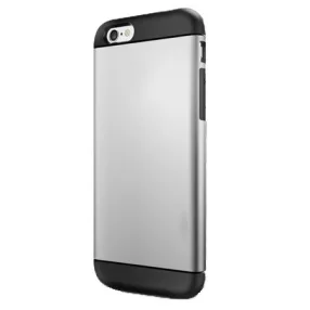   iPhone 6 / 6S hátlaptok, telefon tok, ütésálló, armor, ezüst