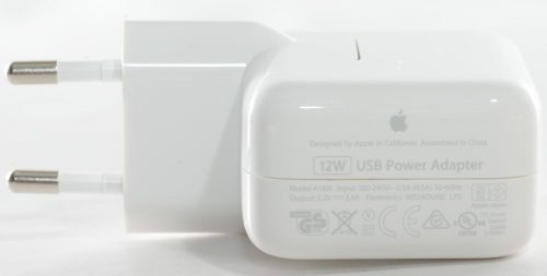 Hálózati töltőfej, adapter, 12W, gyári, Apple iPad / iPhone A1401