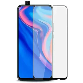   Huawei P Smart Pro / P Smart Z / Honor 9X üvegfólia, tempered glass, előlapi, 9D, edzett, hajlított, fekete kerettel