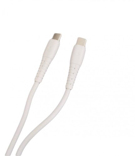 USB-C (Type-C) adatkábel, töltőkábel, gyorstöltő, fehér, 3A 1m, Miccell VQ-D127