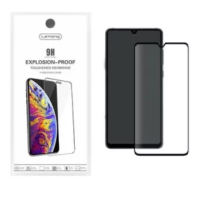   Huawei Mate 20 üvegfólia, tempered glass, előlapi, edzett, fekete kerettel, Letang