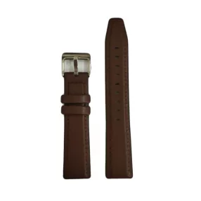   Colmi okosóra szíj, szilikon / műbőr, barna, 20mm, Leather Strap