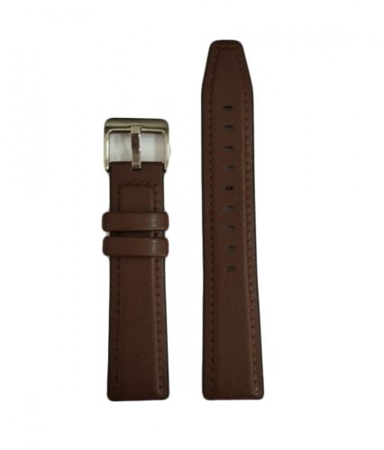 Colmi okosóra szíj, szilikon / műbőr, barna, 20mm, Leather Strap