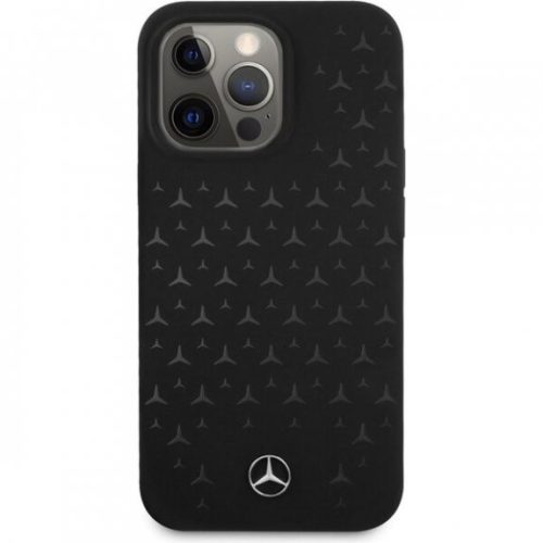 Mercedes Silicone iPhone 13 fekete szilikon hátlap tok