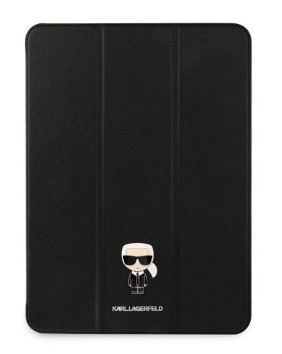 Karl Lagerfeld Metal Saffiano (KLFC11OKMK) iPad Pro 11 (11") 2020 / 2021 fekete könyvtok, mappa tok