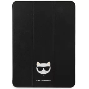   Karl Lagerfeld Choupette Head Saffiano (KLFC12OCHK) iPad Pro (12,9") 2020 / 2021 fekete könyvtok, mappa tok