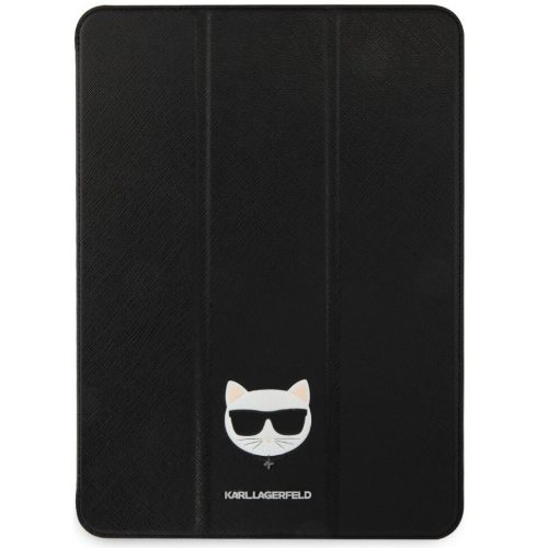 Karl Lagerfeld Choupette Head Saffiano (KLFC12OCHK) iPad Pro (12,9") 2020 / 2021 fekete könyvtok, mappa tok