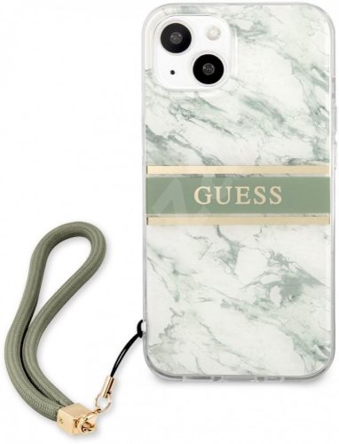 GUESS TPU Marble iPhone 13 zöld márvány mintás hátlap tok, telefon tok