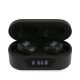 Guess vezeték nélküli fülhallgató, stereo bluetooth headset töltőtokkal, TWS, fekete, Guess Triangle Logo GUTWST31TK