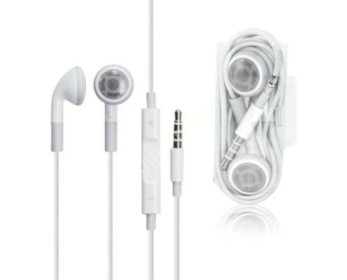 Apple iPhone gyári fehér sztereo headset, fülhallgató, Apple MB770G/A