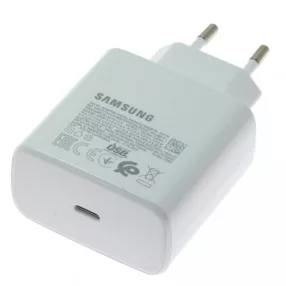   Samsung EP-TA845EWE 45W USB-C gyorstöltő hálózati adapter telefon és laptop töltő, fehér, gyári