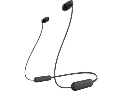 Sony vezeték nélküli fülhallgató, stereo bluetooth headset, sport fülhallgató, fekete, Sony WI-C100