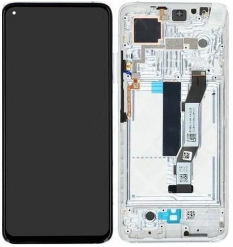 Xiaomi Mi 10T 5G / Mi 10T Pro 5G LCD kijelző, érintővel, ezüst kerettel, gyári