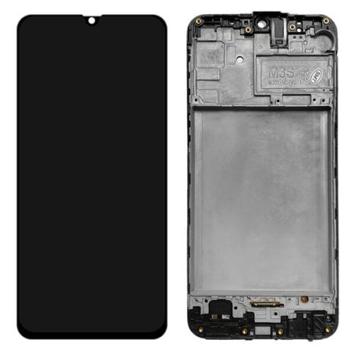 Samsung Galaxy M21 / M30s LCD kijelző, érintőpanel, kijelző kerettel, fekete, gyári, SM-M215F/DS / SM-M307F/DS