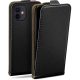 Samsung Galaxy Pocket 2 SM-G110 fliptok, telefon tok, szilikon keretes, fekete