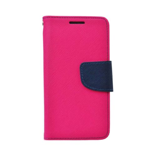 Nokia 8 könyvtok, fliptok, telefon tok, szilikon keretes, bankkártyatartós, mágneszáras, rózsaszín-sötétkék, Fancy