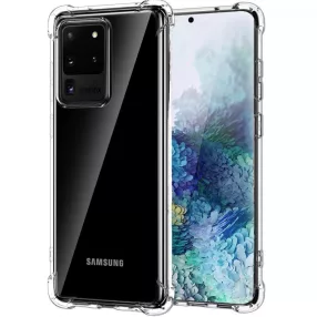  Samsung Galaxy S20 Ultra 5G szilikon tok, hátlaptok, telefon tok, erősített sarkokkal, átlátszó, Anti Shock, 0.5mm