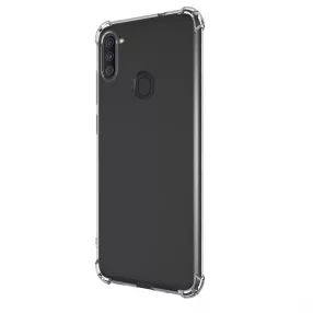   Samsung Galaxy A11 szilikon tok, hátlaptok, telefon tok, erősített sarkokkal, átlátszó, Anti Shock, 0,5mm