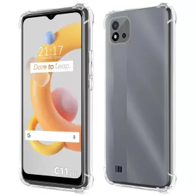   Realme C11 2021 / C20 szilikon tok, hátlaptok, telefon tok, erősített sarkokkal, átlátszó, Anti Shock, 0.5mm