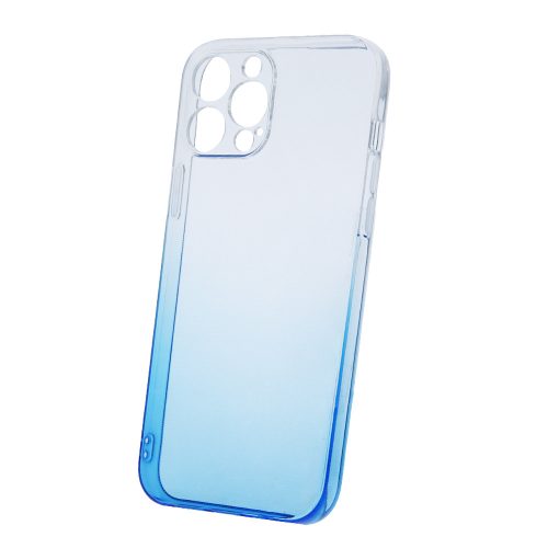iPhone 13 szilikon tok, hátlap tok, telefon tok, kék, színátmenetes, Gradient 2mm
