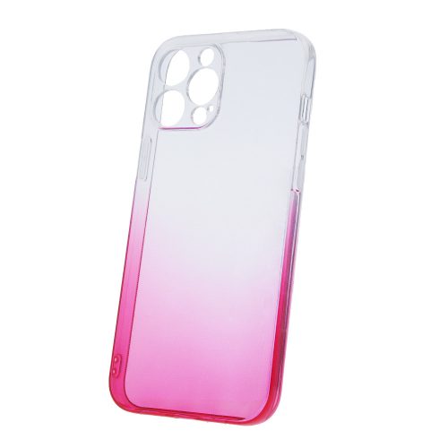 iPhone 13 szilikon tok, hátlap tok, telefon tok, rózsaszín, színátmenetes, Gradient 2mm