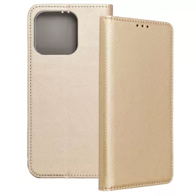   Xiaomi Poco C40 könyvtok, fliptok, telefon tok, mágneszáras, bankkártyatartós, arany