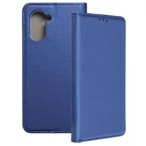   Realme C33 könyvtok, fliptok, telefon tok, mágneszáras, bankkártyatartós, sötétkék