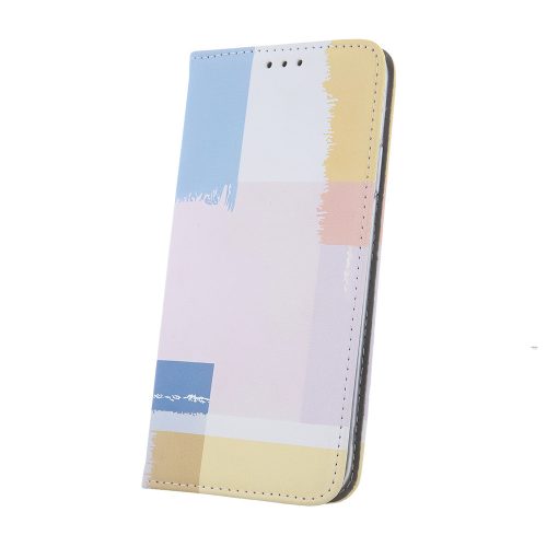 Samsung Galaxy S23 Ultra 5G könyvtok, fliptok, telefon tok, mágneszáras, bankkártyatartós, Smart Trendy Pastel Square