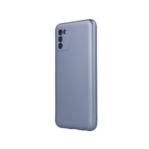 Samsung Galaxy A54 5G szilikon tok, hátlaptok, telefon tok, mikroszálas belsővel, kék, Metallic