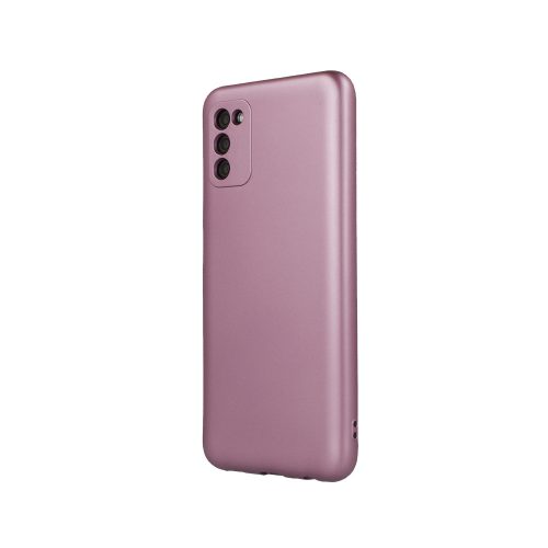 Samsung Galaxy A34 5G szilikon tok, hátlaptok, telefon tok, mikroszálas belsővel, rózsaszín, Metallic