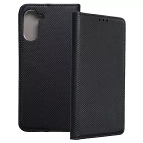   Realme 10 Pro 5G könyvtok, fliptok, telefon tok, mágneszáras, bankkártyatartós, fekete