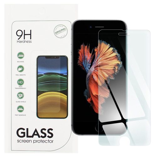 iPhone 6 / 6S üvegfólia, tempered glass, előlapi, edzett, 9H, 0,3mm