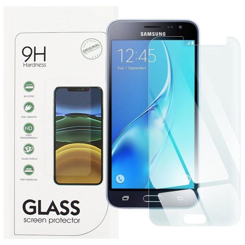 Samsung Galaxy J3 2016 üvegfólia, tempered glass, előlapi, edzett, 9H, 0.3mm