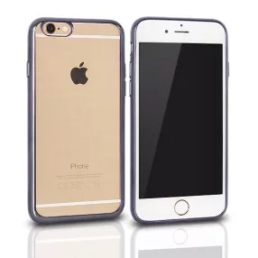   Samsung Galaxy A3 2017 szilikon tok, hátlaptok, telefon tok, átlátszó, szürke keretes