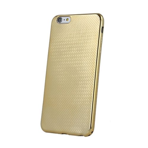 Samsung Galaxy S7 szilikon tok, hátlaptok, telefon tok, karbon mintás, arany