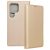 Samsung Galaxy S24 Ultra 5G könyvtok, fliptok, telefon tok, mágneszáras, bankkártyatartós, arany