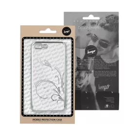   iPhone XS Max szilikon tok, hátlaptok, telefon tok, átlátszó, ezüst keretes, pillangó mintás, Beeyo