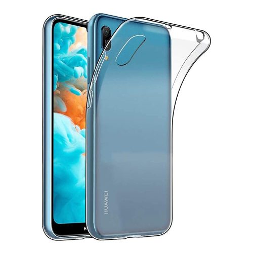 Huawei Y6 2019 szilikon tok, hátlaptok, telefon tok, vékony, átlátszó, 1mm