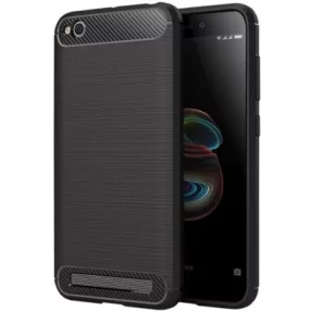   Xiaomi Redmi Go szilikon tok, hátlaptok, telefon tok, karbon mintás, fekete, Simple Carbon