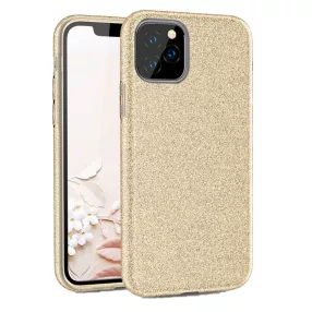   iPhone 11 Pro szilikon tok, hátlaptok, telefon tok, csillámos, arany, Glitter