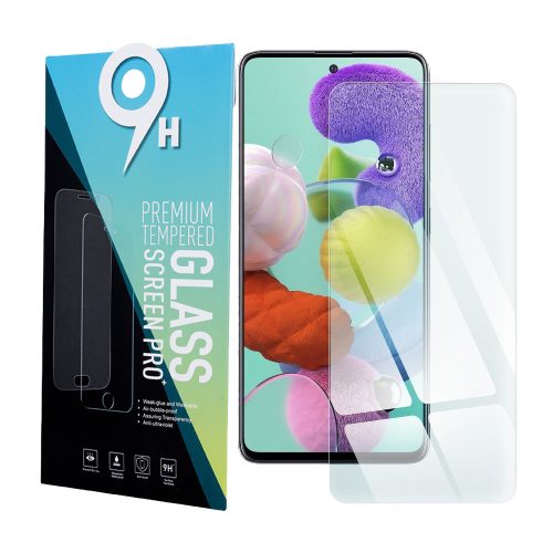 Samsung Galaxy A71 / M51 üvegfólia, tempered glass, előlapi, edzett, 9H, 0.3mm