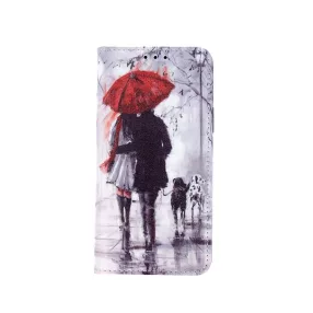   iPhone 11 Pro könyvtok, fliptok, telefon tok, mágneszáras, bankkártyatartós, mintás, Walking lovers