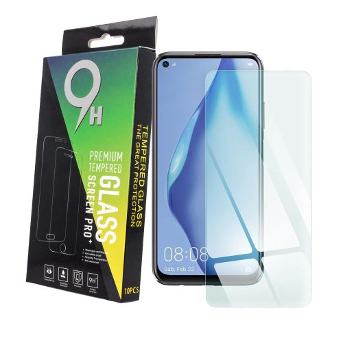 Huawei P40 Lite / Honor 9C / Samsung Galaxy A51 tempered glass, üvegfólia, előlapi, edzett, 10db/csomag