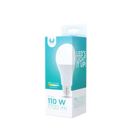   LED izzó E27 / A65, 18W, 6000K, 1700lm, hideg fehér fény, Forever Light