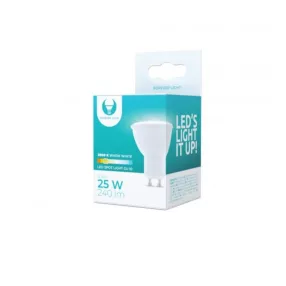   LED izzó GU10, 3W, 3000K, 240lm, meleg fehér fény, Forever Light