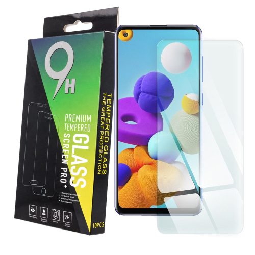 Samsung Galaxy A21s / A80 SM-A805 tempered glass, üvegfólia, előlapi, edzett, 10db/csomag