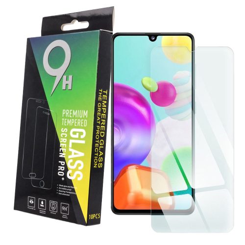 Samsung Galaxy A41 tempered glass, üvegfólia, előlapi, edzett, 10db/csomag