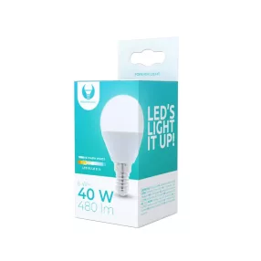   LED izzó E14 / G45, 6W, 3000K, 480lm, meleg fehér fény, Forever Light