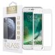 iPhone 6 / 6S üvegfólia, tempered glass, előlapi, 10D, edzett, hajlított, fehér kerettel